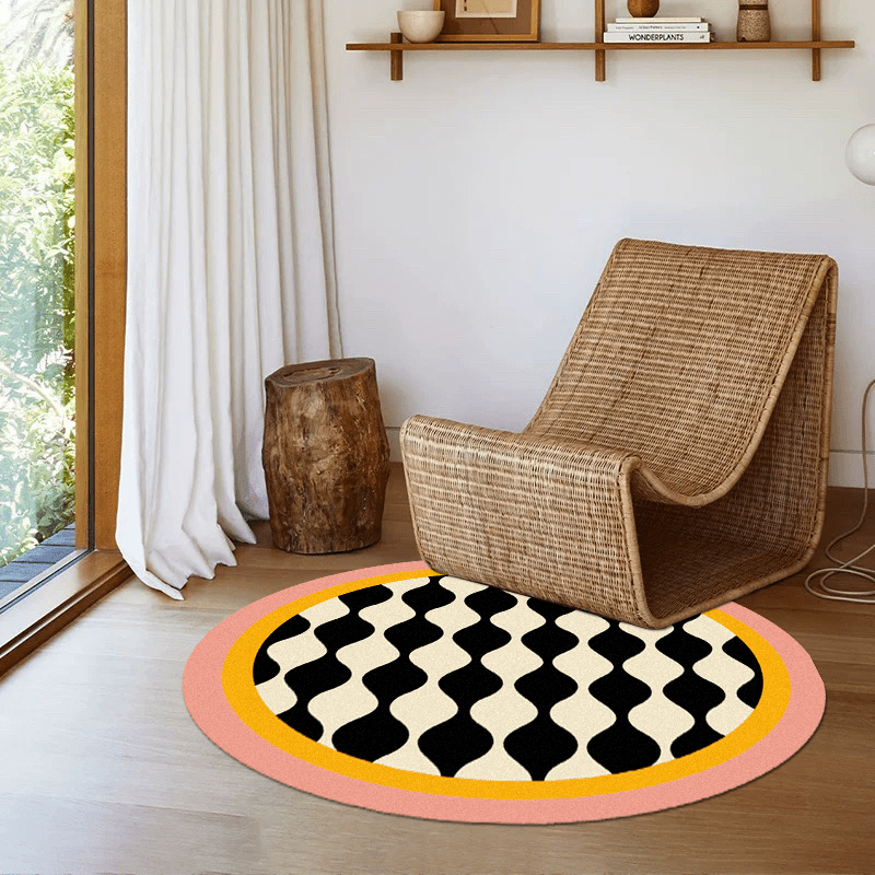French Cream Round Carpet