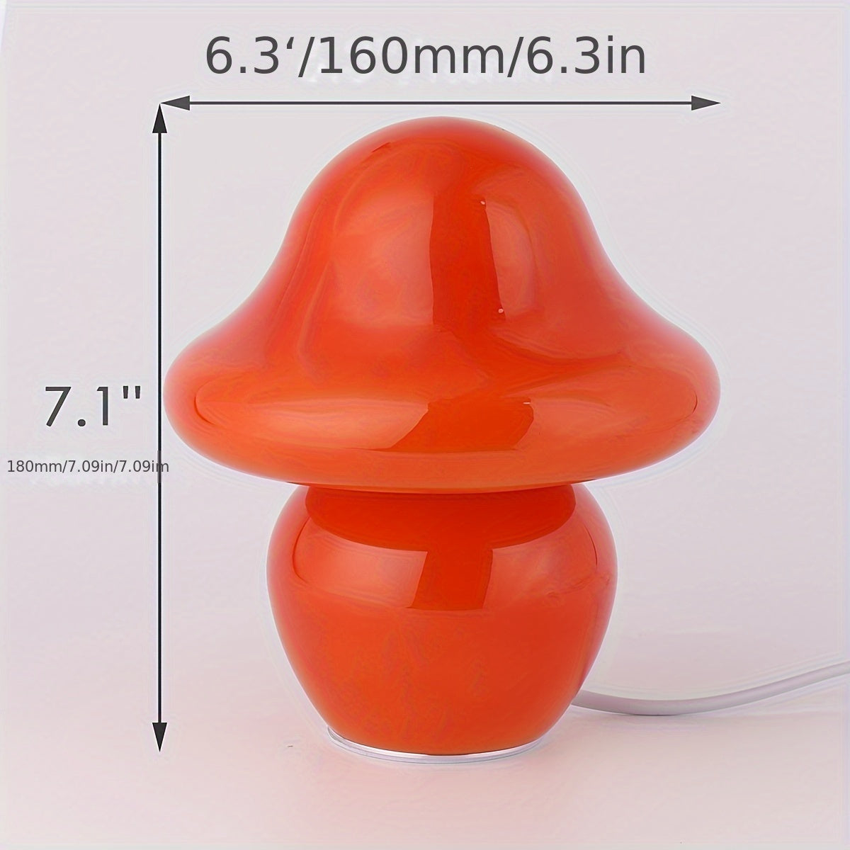 Modern Glass Mushroom Lamp