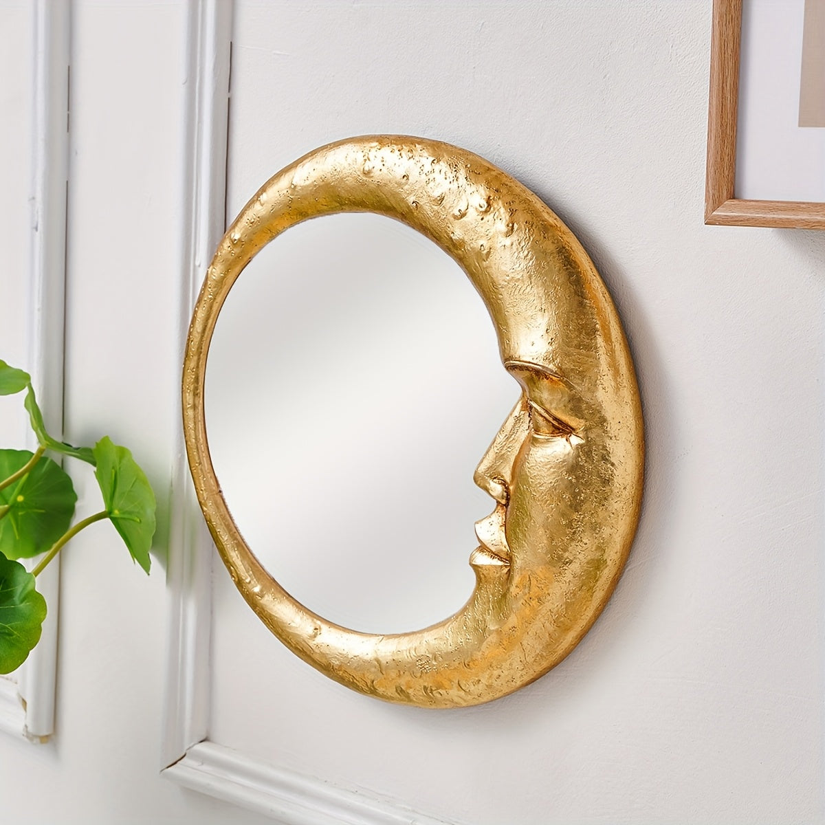 Modern Golden Moon Mirror