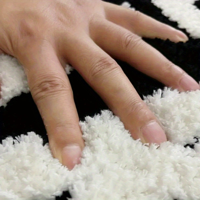 Modern "BATH" Rug
