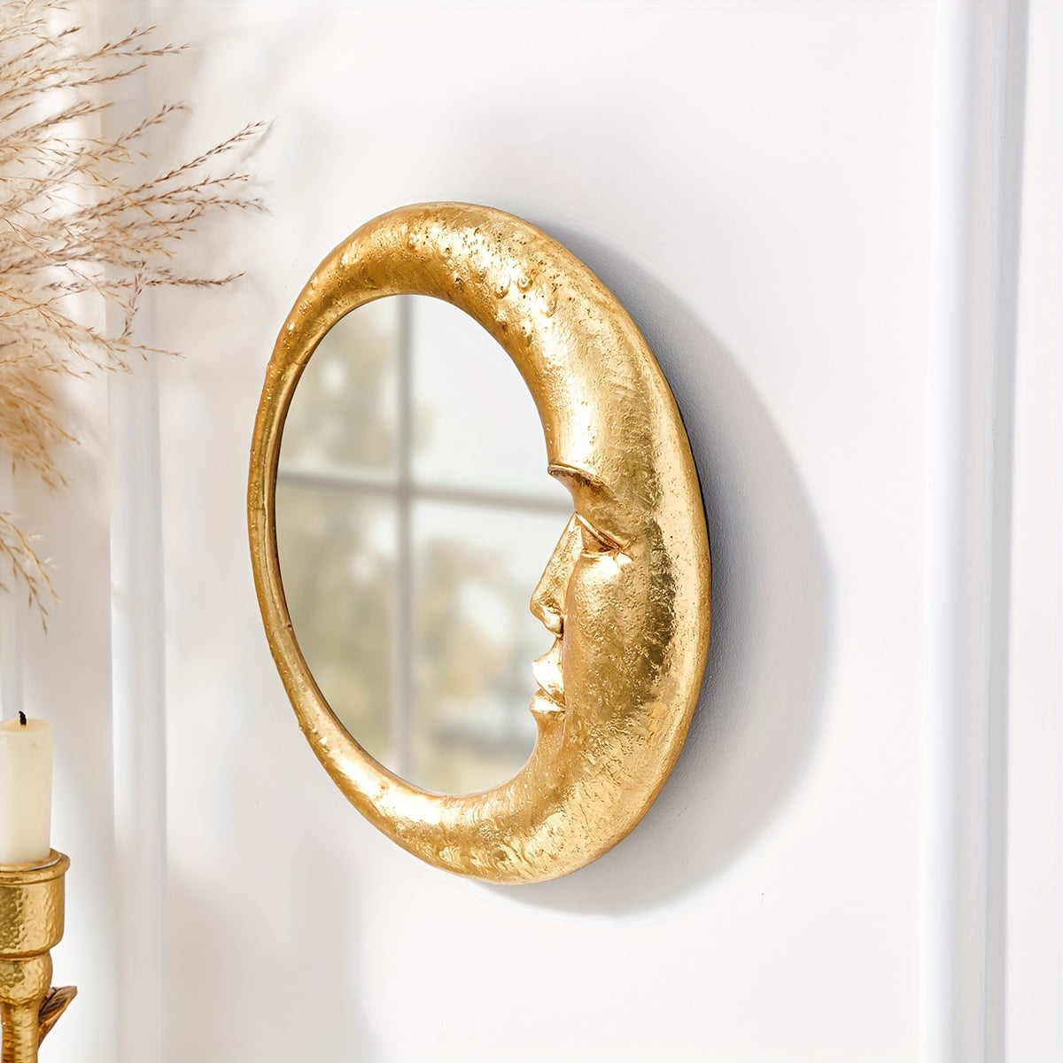 Modern Golden Moon Mirror