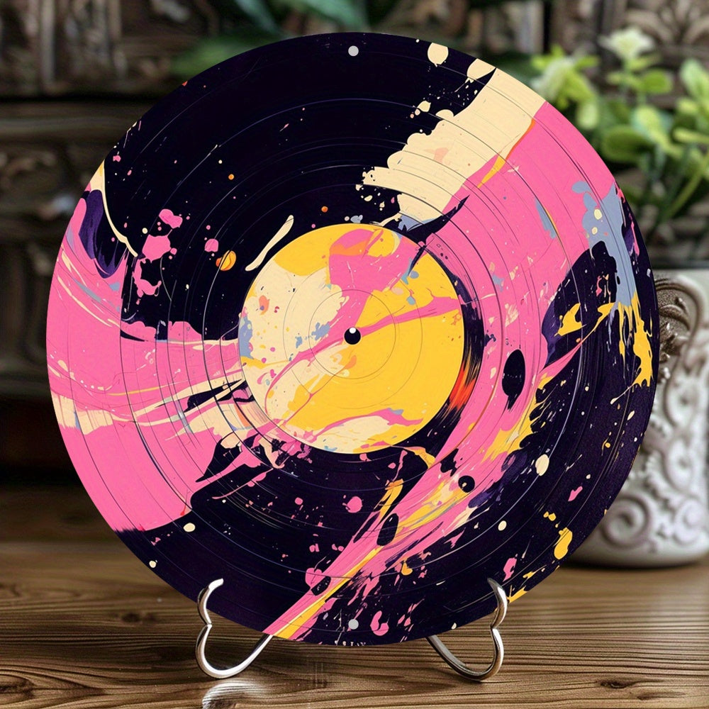 Modern Vinyl Record Desk Sign