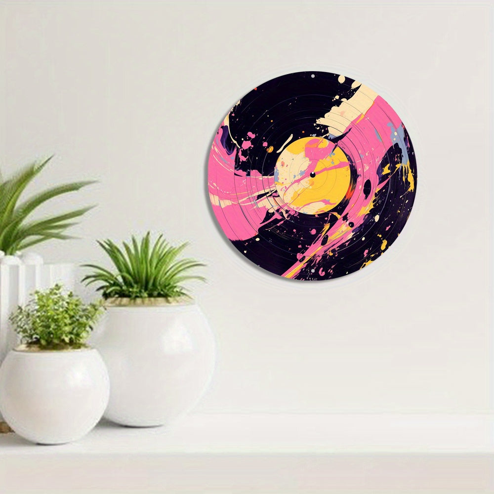 Modern Vinyl Record Desk Sign