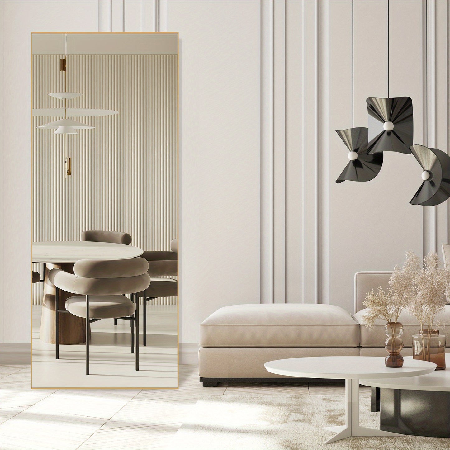 Modern Full Length Mirror with Stand