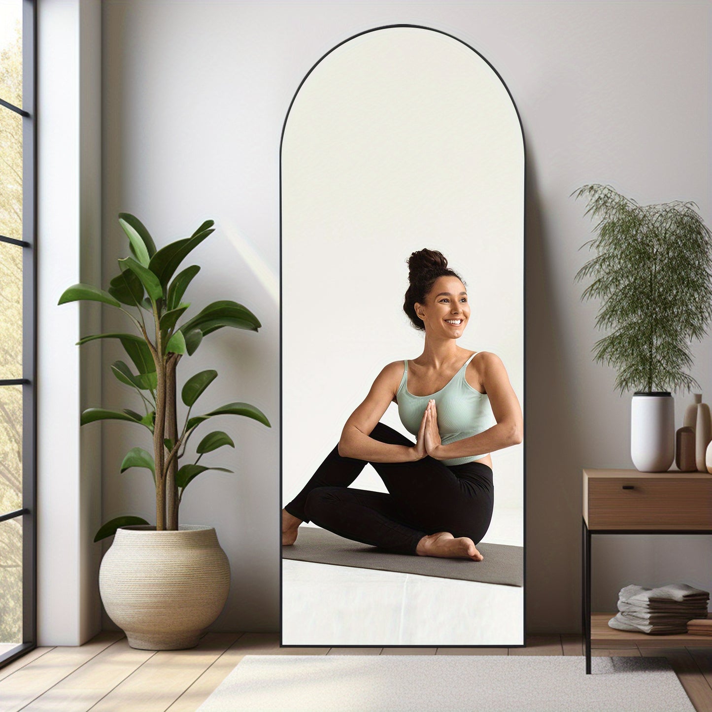Modern Full Length Mirror with Stand