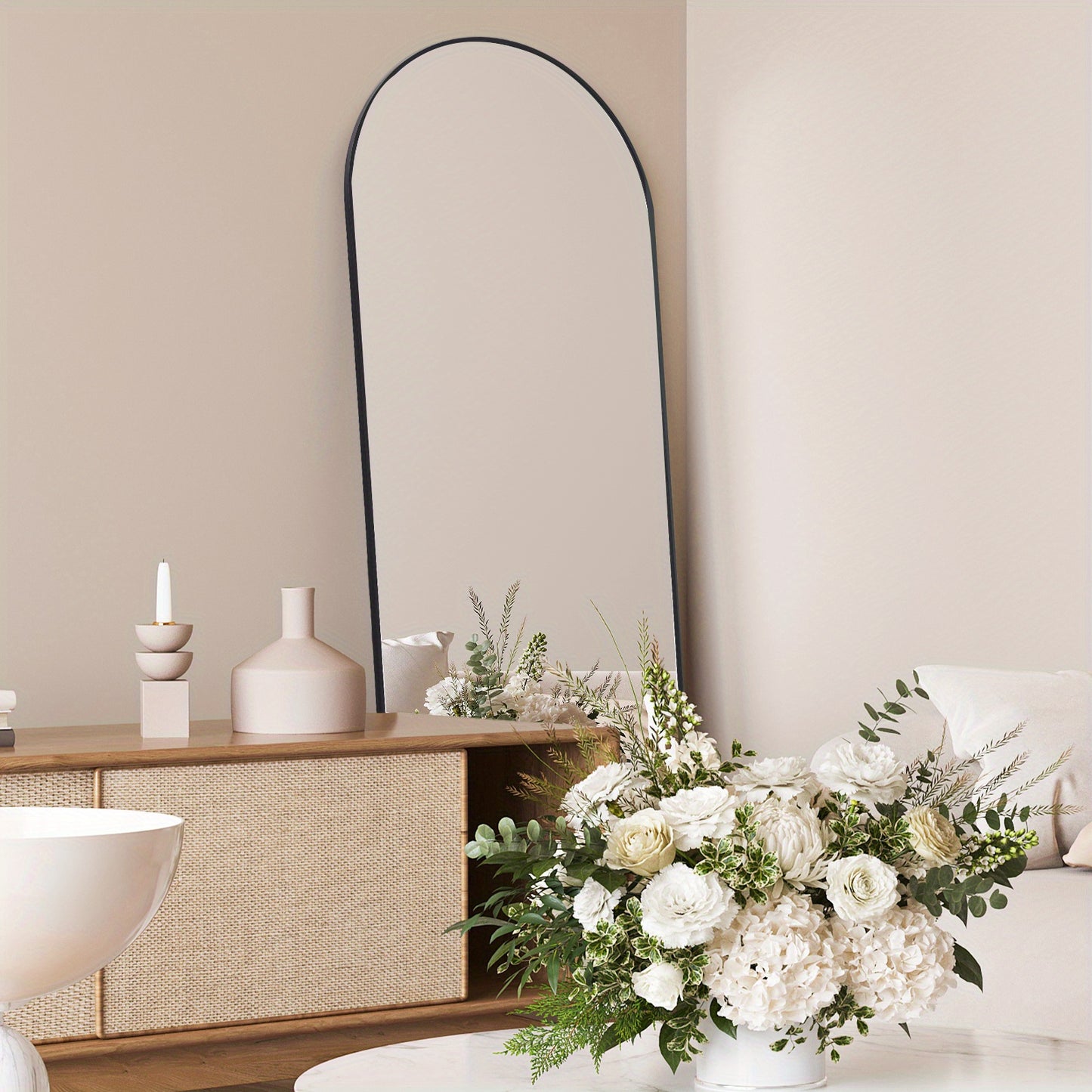 Modern Full Length Mirror with Stand