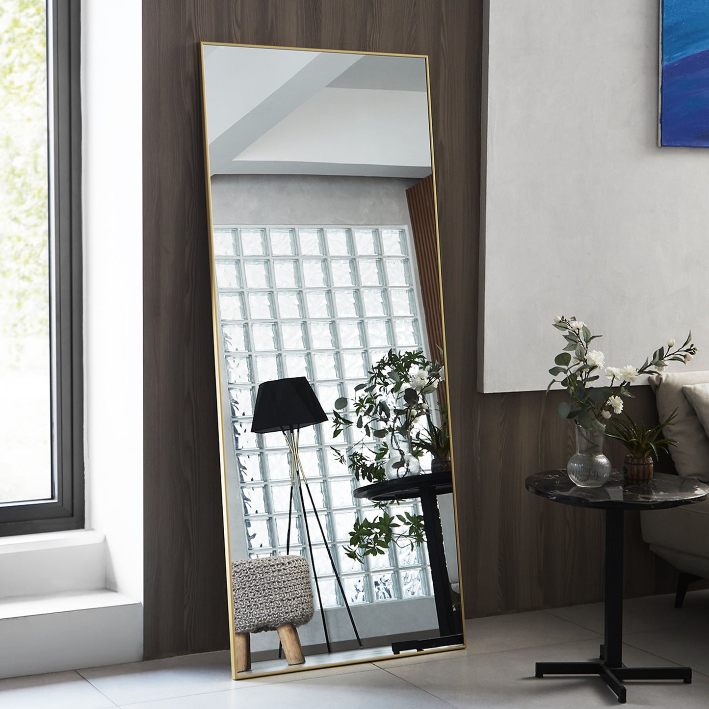 Modern Full Length Mirror with Stand