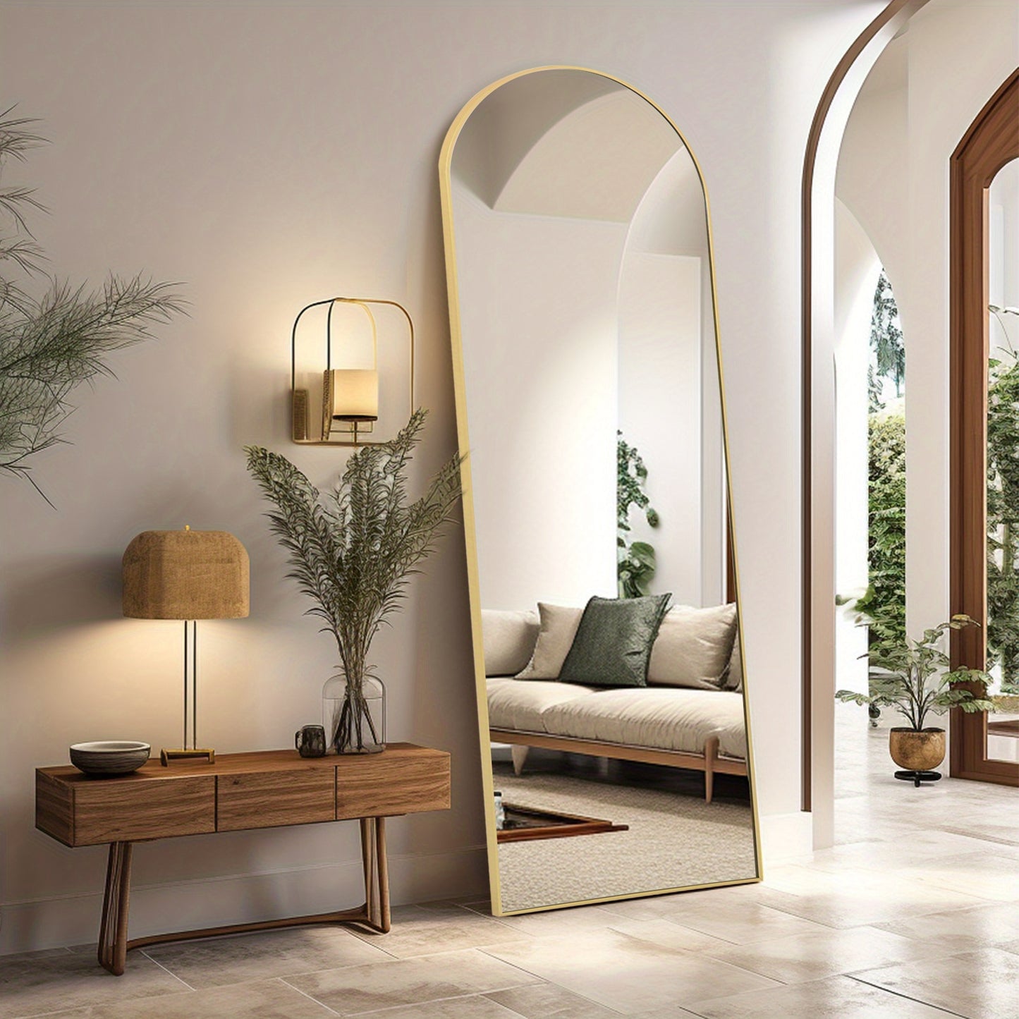 Modern Full Length Mirror with Stand