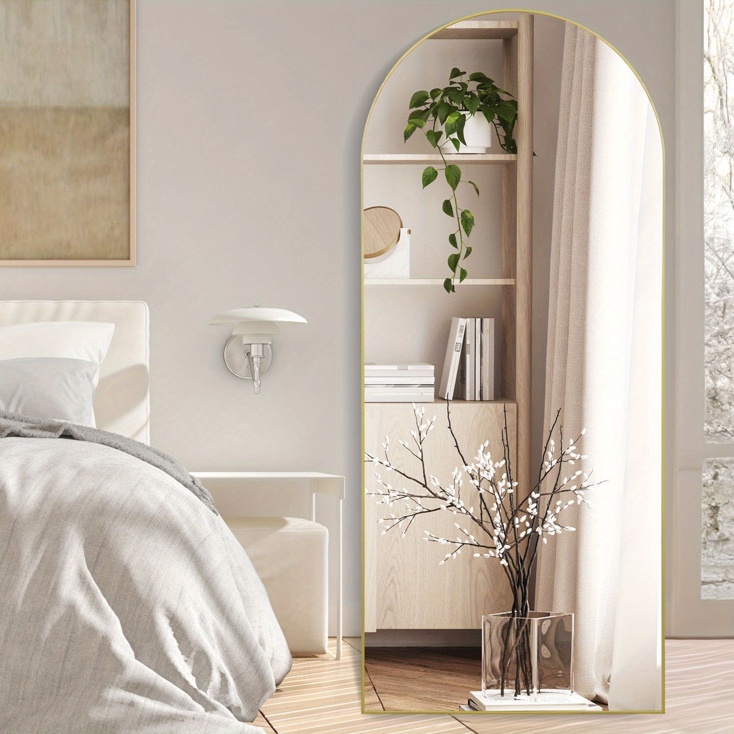 Modern Full Length Mirror with Stand