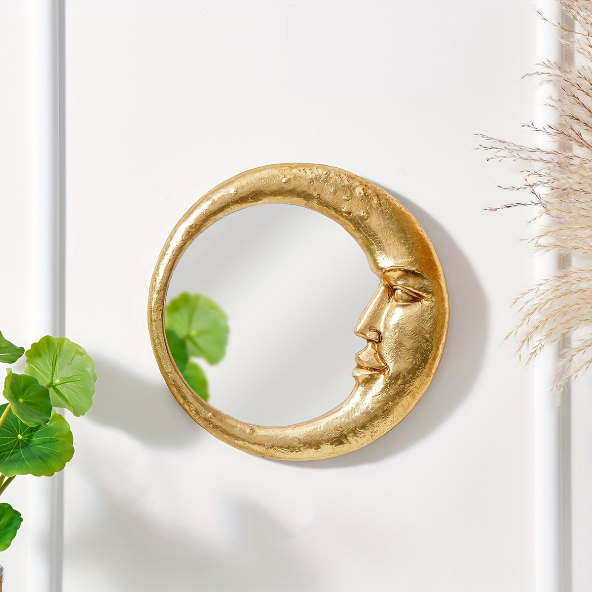 Modern Golden Moon Mirror