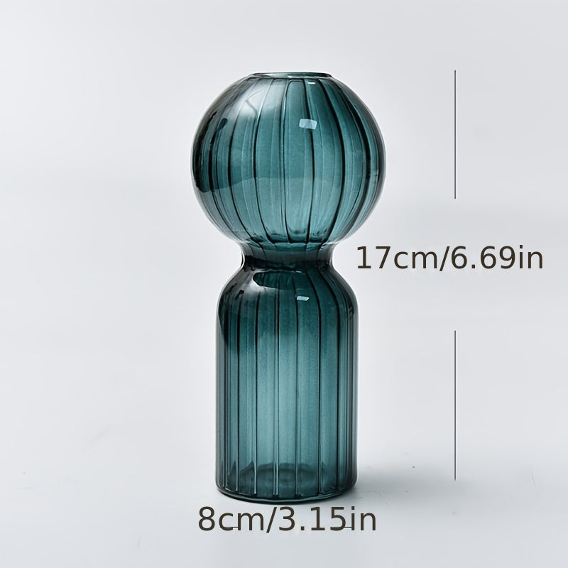 Modern Streak Glass Hydroponic Vase