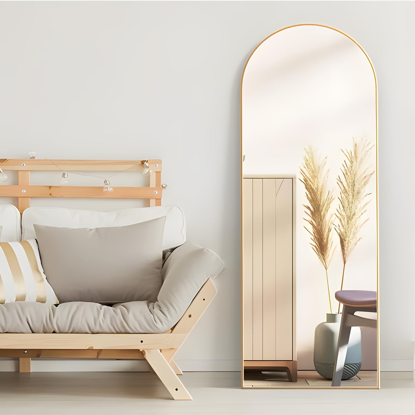 Elegant Arched Full-Length Mirror
