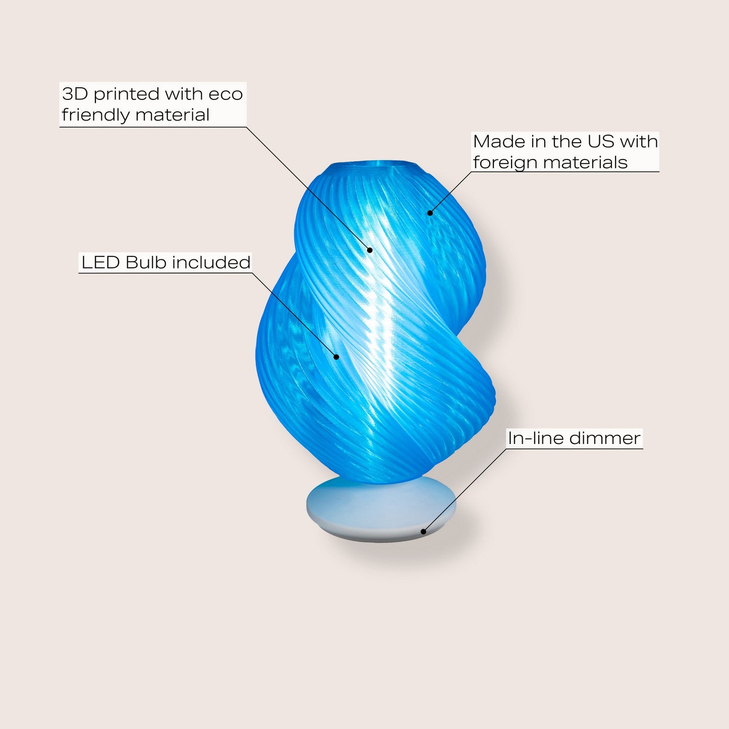 ArtVisual Volcano Accent Lamp