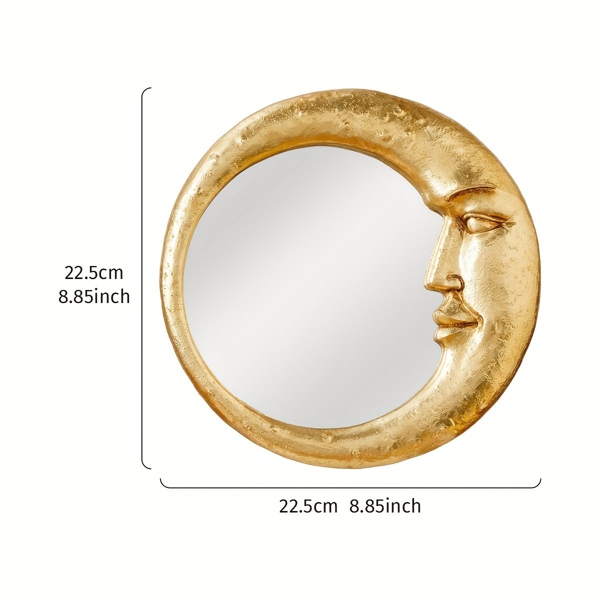 Modern Golden Moon Mirror