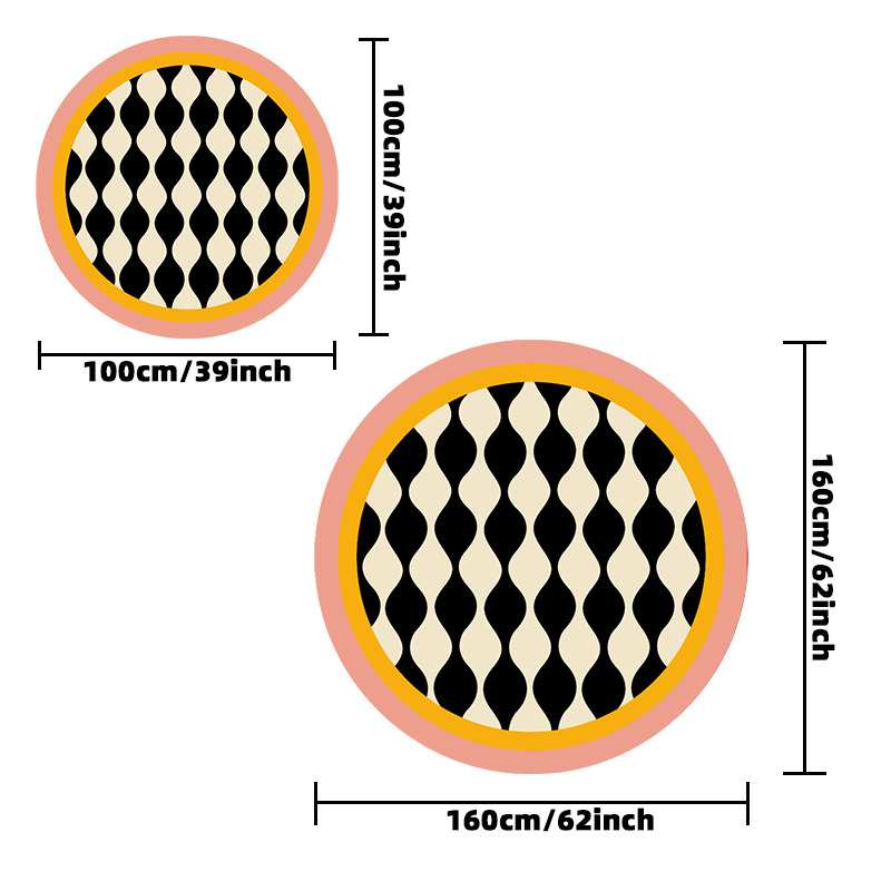 French Cream Round Carpet
