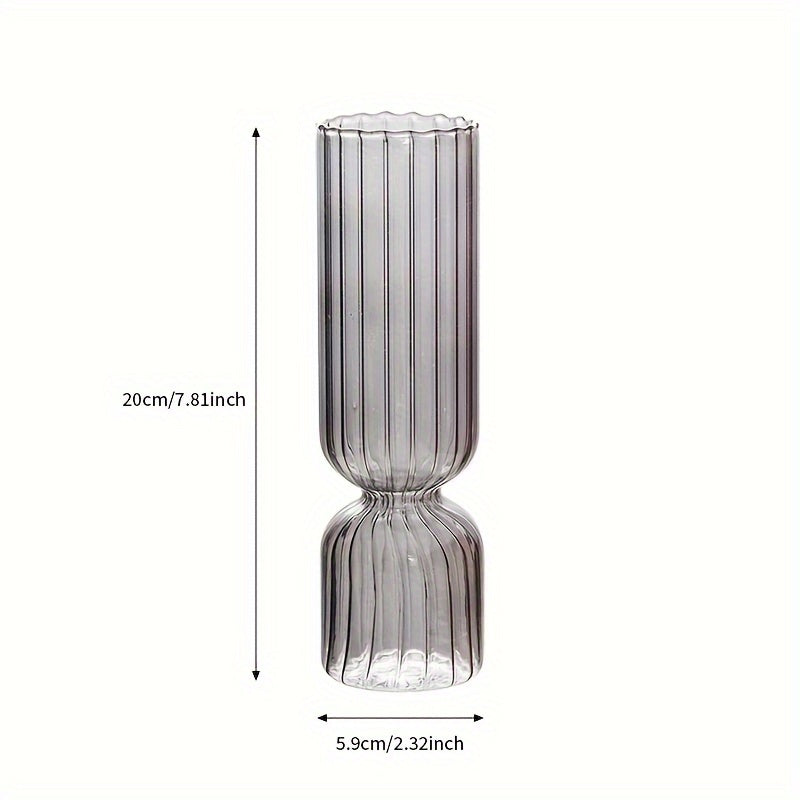 Modern Streak Glass Hydroponic Vase