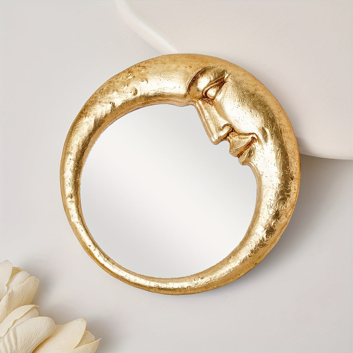 Modern Golden Moon Mirror