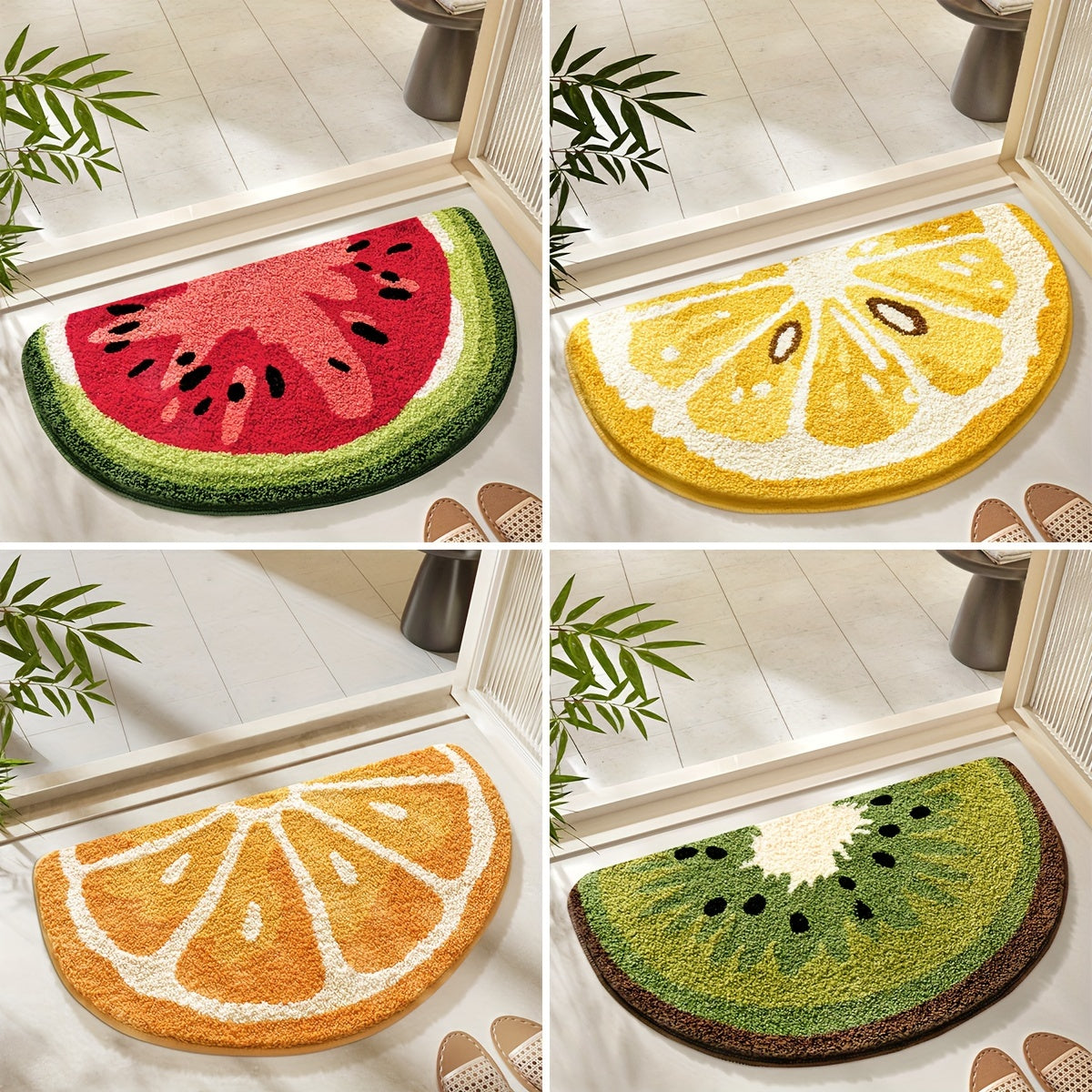 Aesthetic Decor Fruit Bath Mat