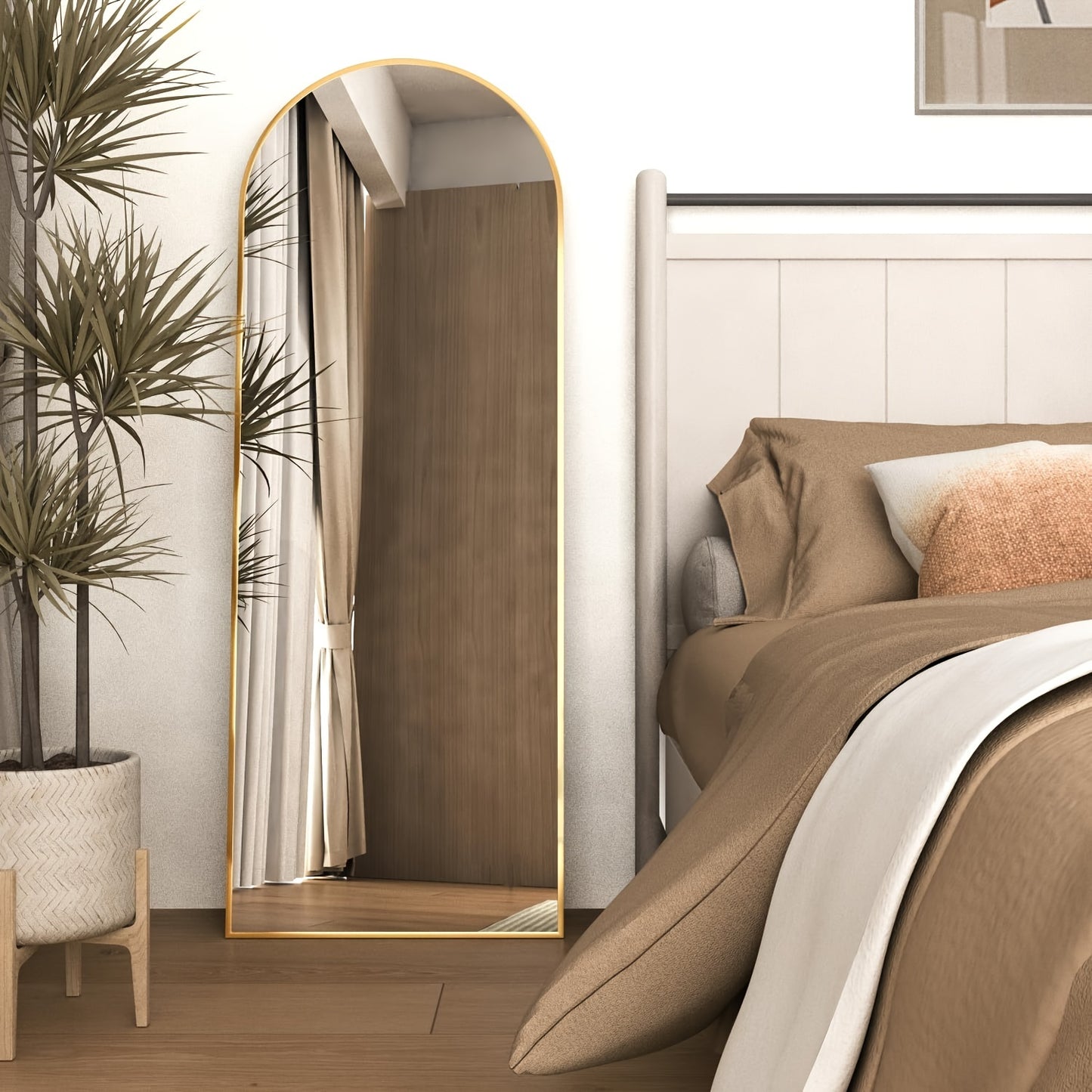 Elegant Arched Full-Length Mirror
