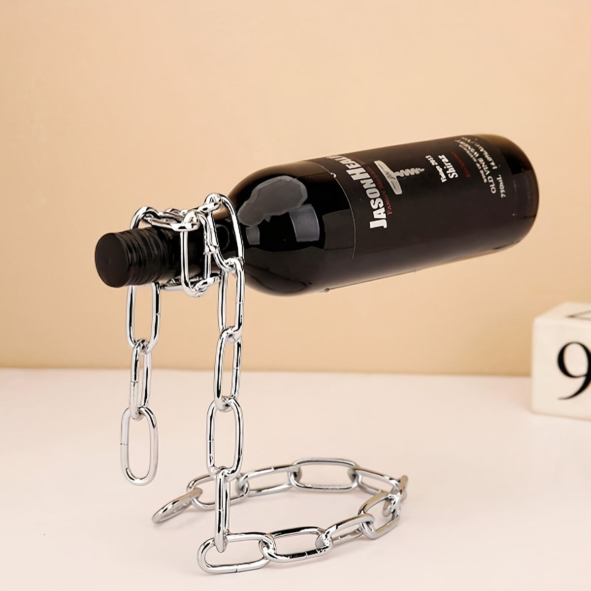 Iron Chain Wine Bottle Holder