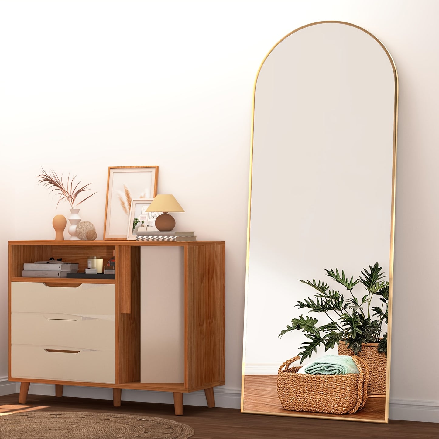Elegant Arched Full-Length Mirror