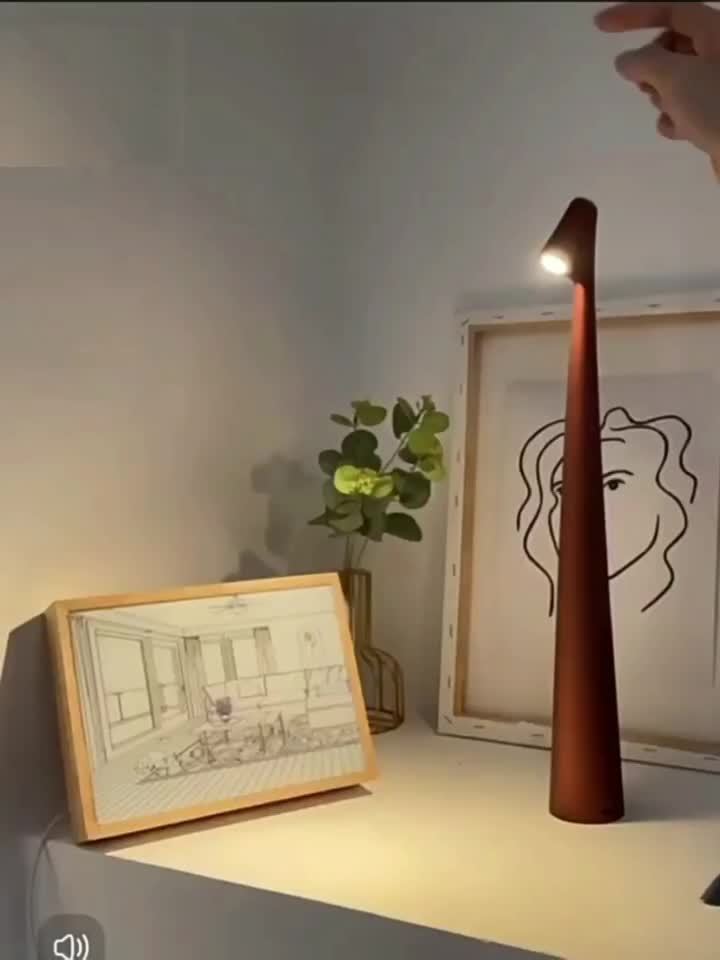 Sleek Cone Modern Touch-Controlled Table Lamp