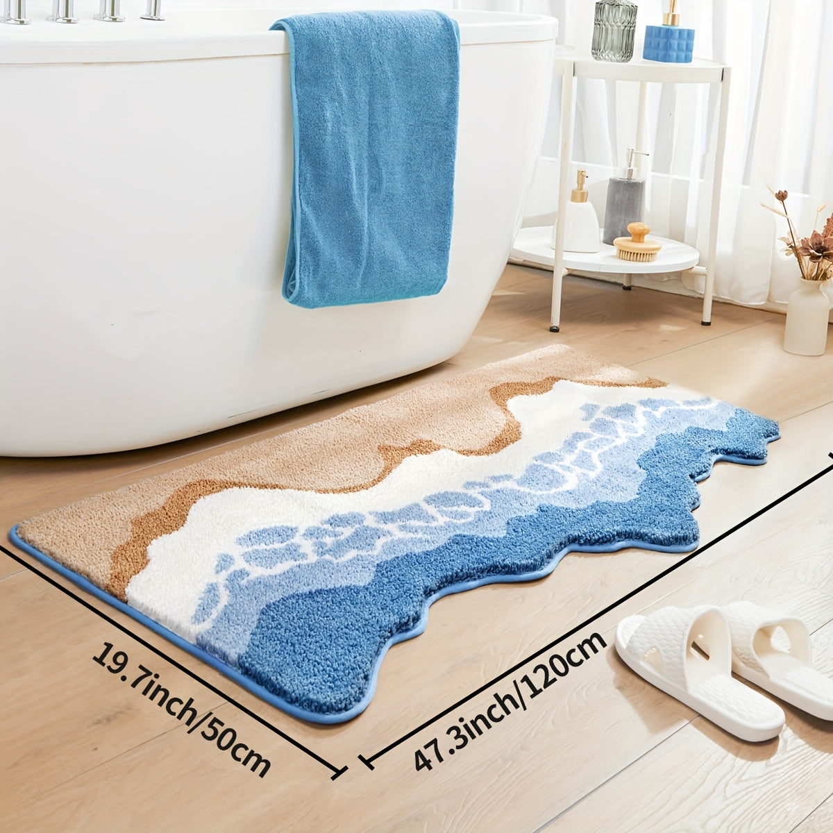 Beach Wave Design Mat