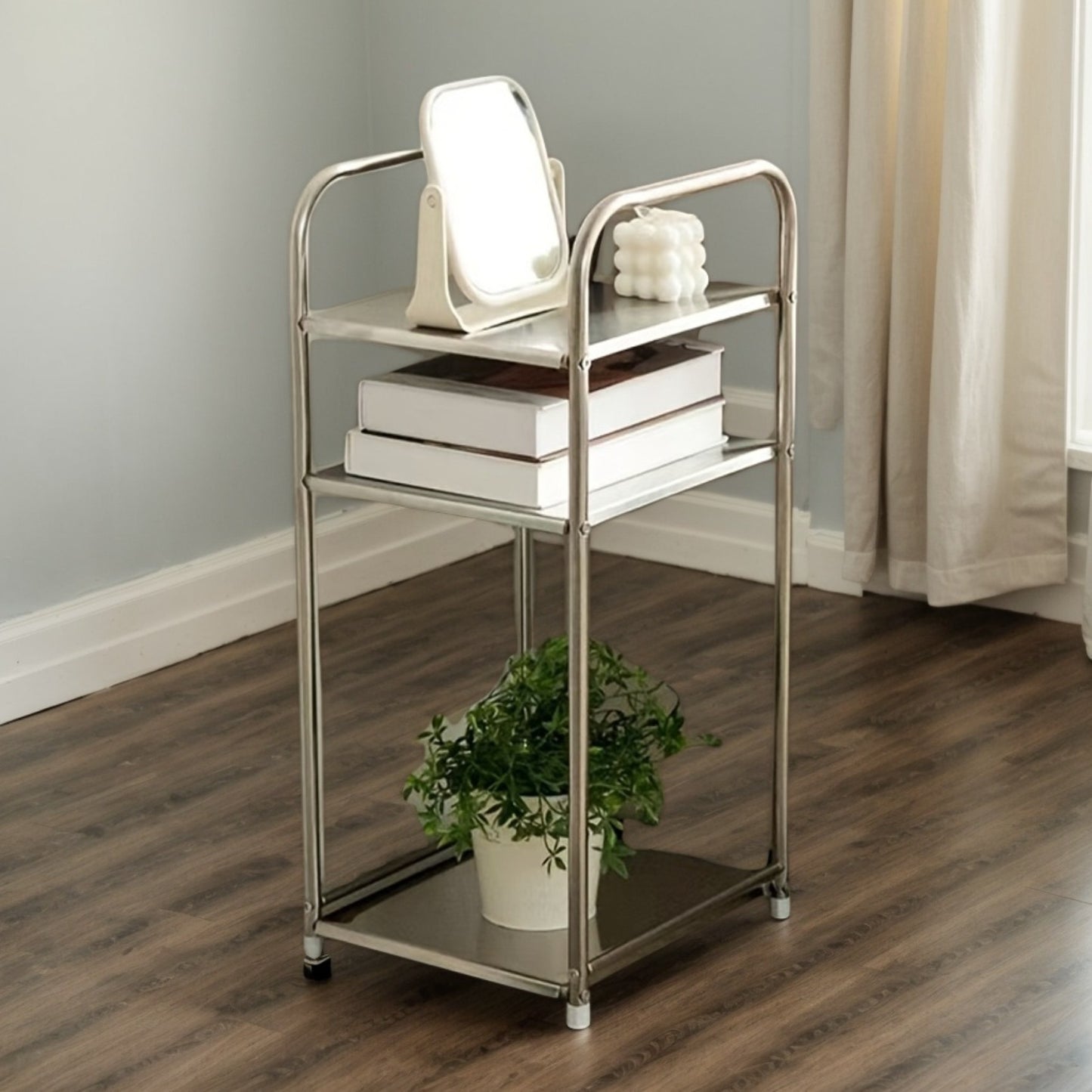 3-Tier Stainless Steel Multi-Purpose Storage Rack
