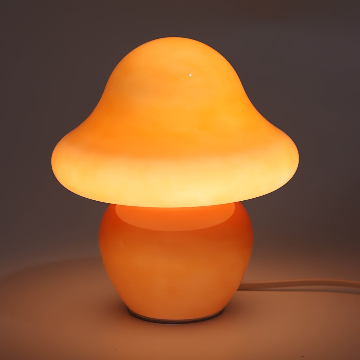 Modern Glass Mushroom Lamp