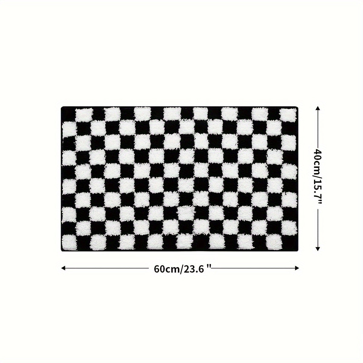Unique Checkered Bath Rug
