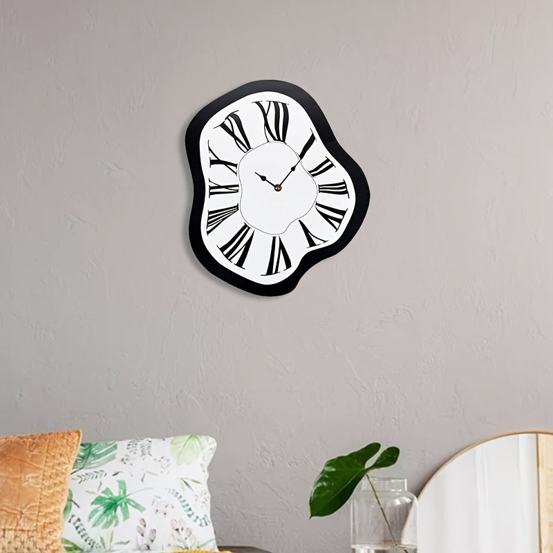 Melting Roman Numerals Wall Clock