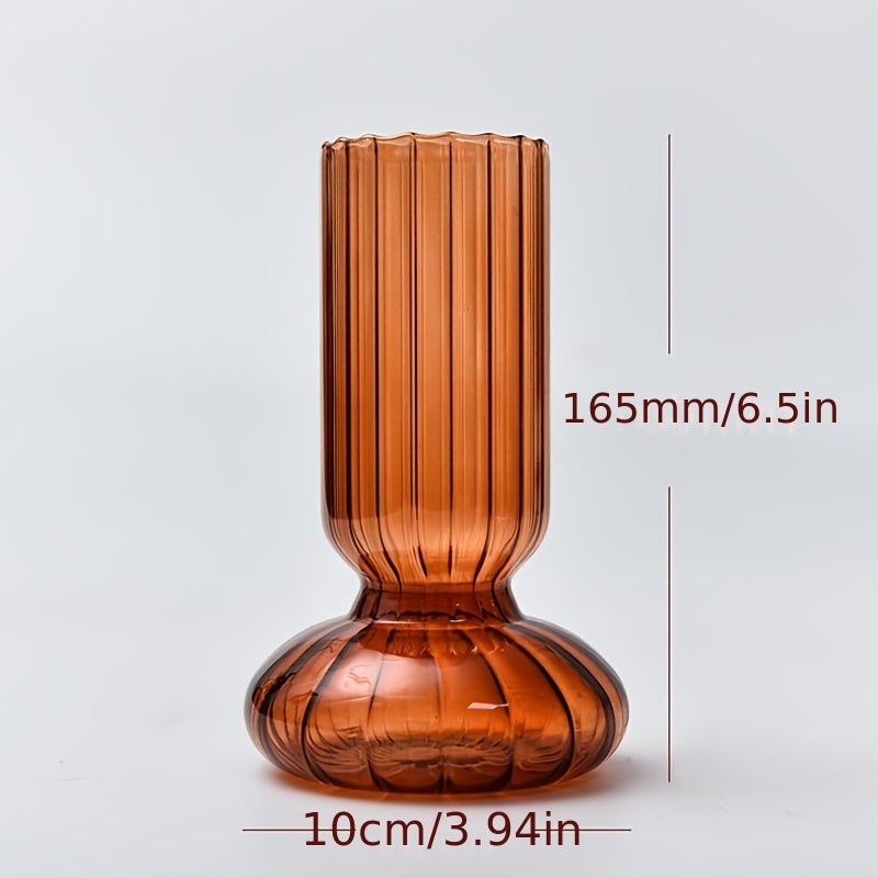 Modern Streak Glass Hydroponic Vase