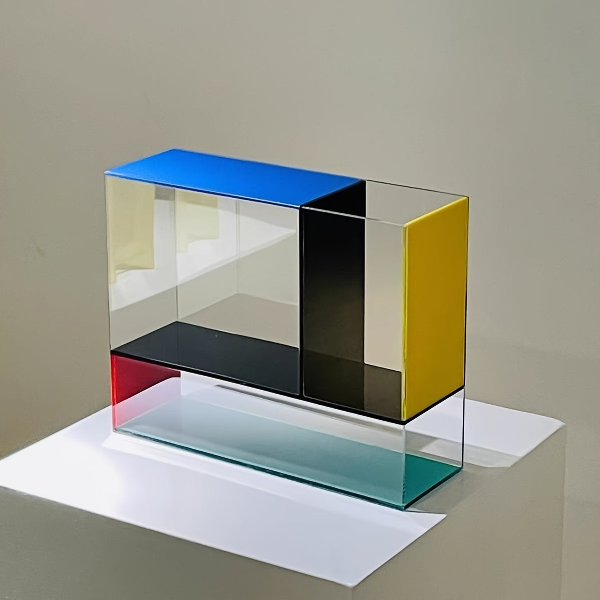 Mondrian Modern Acrylic Vase