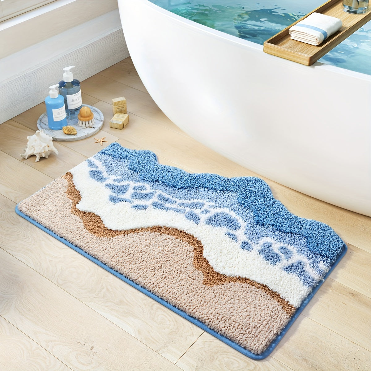 Beach Wave Design Mat