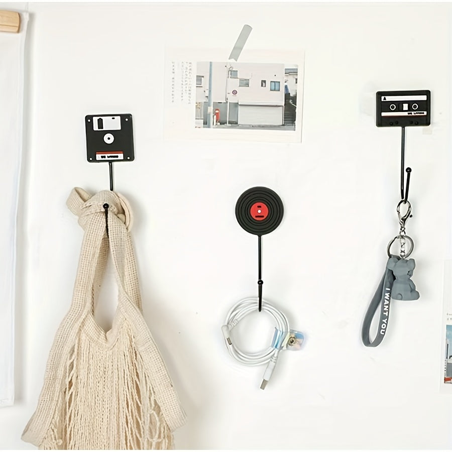 Modern Vinyl Wall Hook Set
