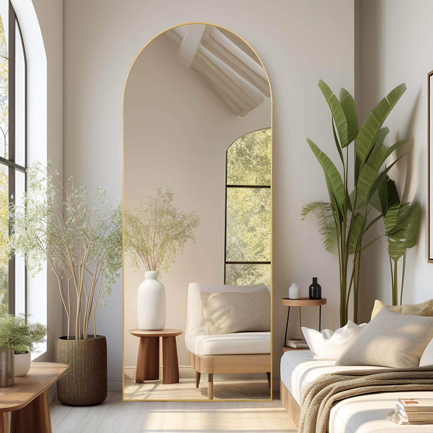 Modern Full Length Mirror with Stand