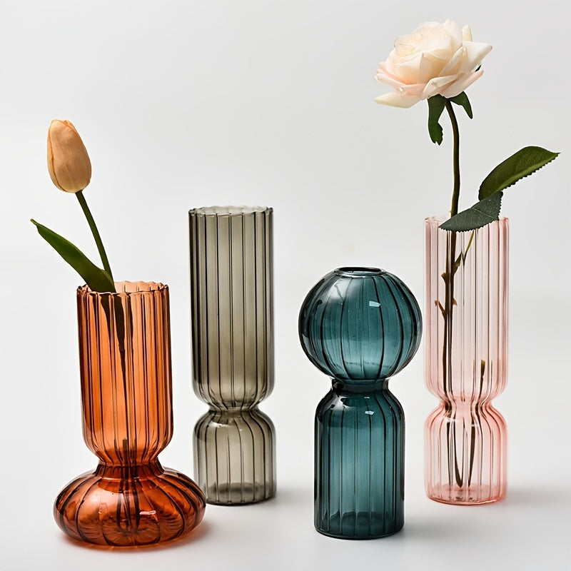 Modern Streak Glass Hydroponic Vase