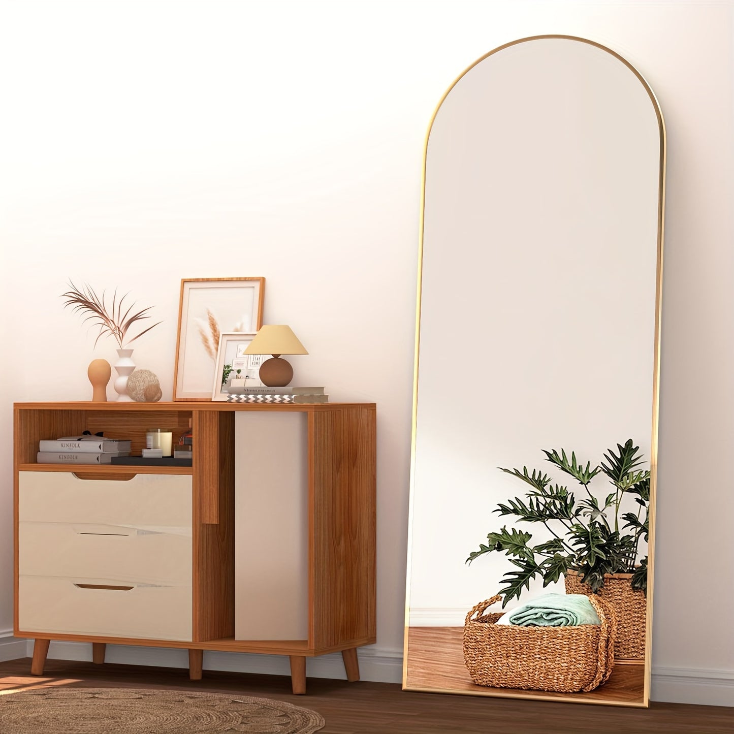 Elegant Arched Full-Length Mirror