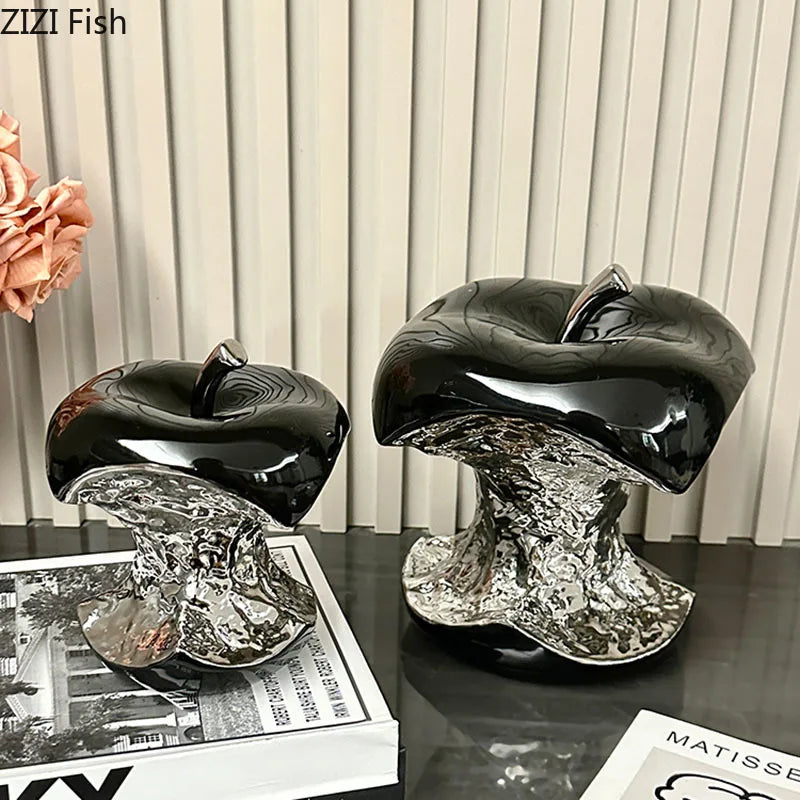 Modern Apple Fruits Statue