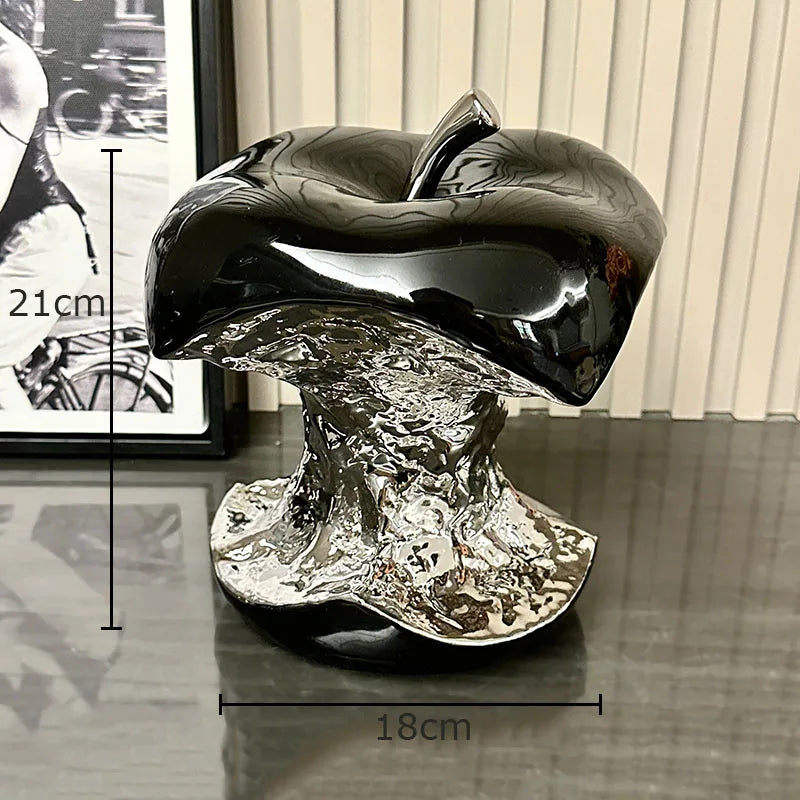 Modern Apple Fruits Statue