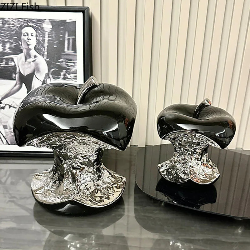 Modern Apple Fruits Statue