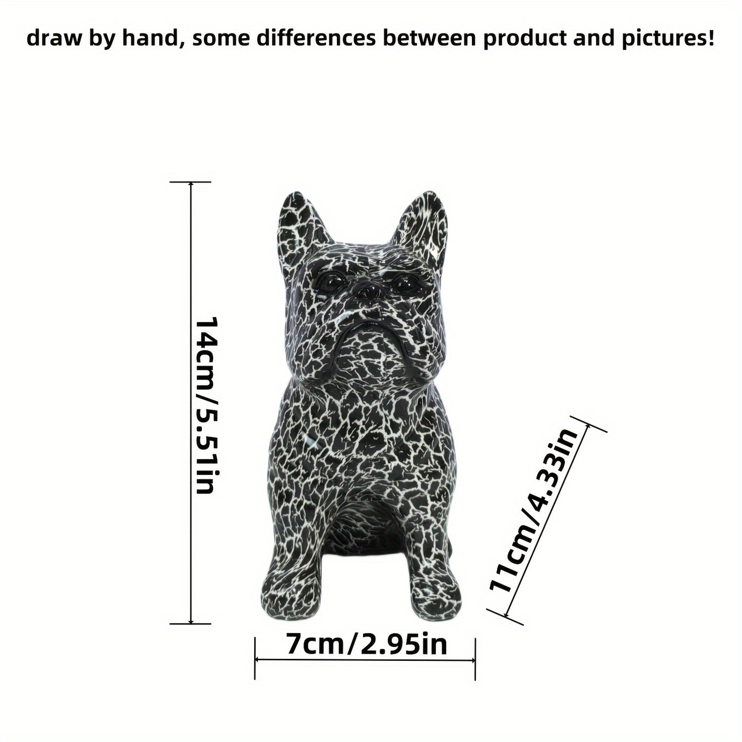 Modern Bulldog Graffiti Sculpture