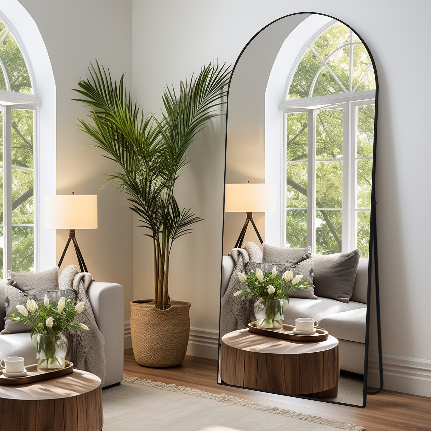 Modern Full Length Mirror with Stand
