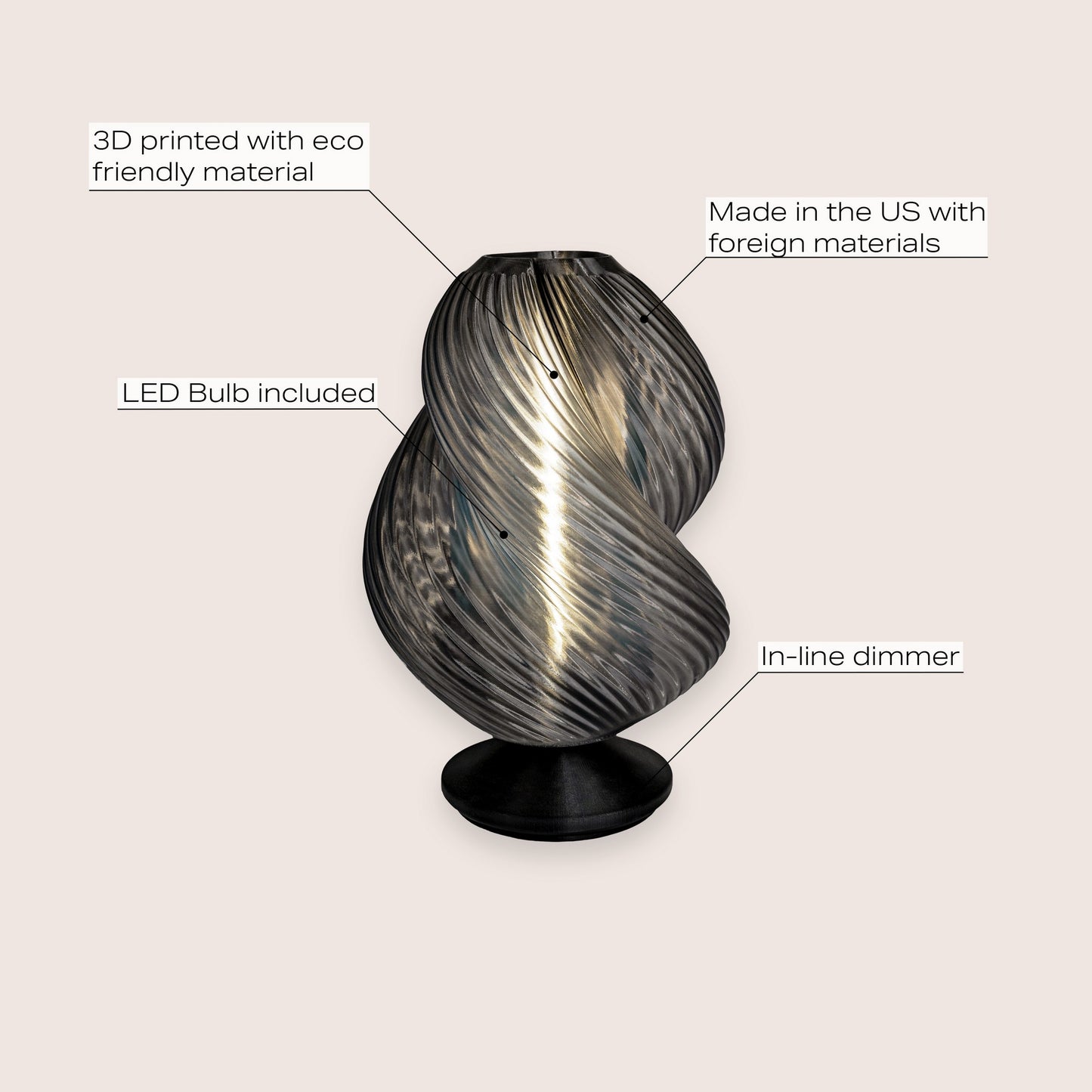 ArtVisual Volcano Accent Lamp