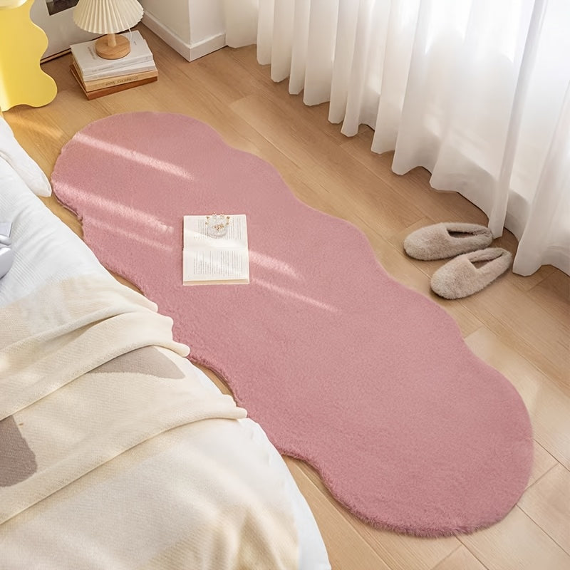 Modern Wave Fur Area Mat