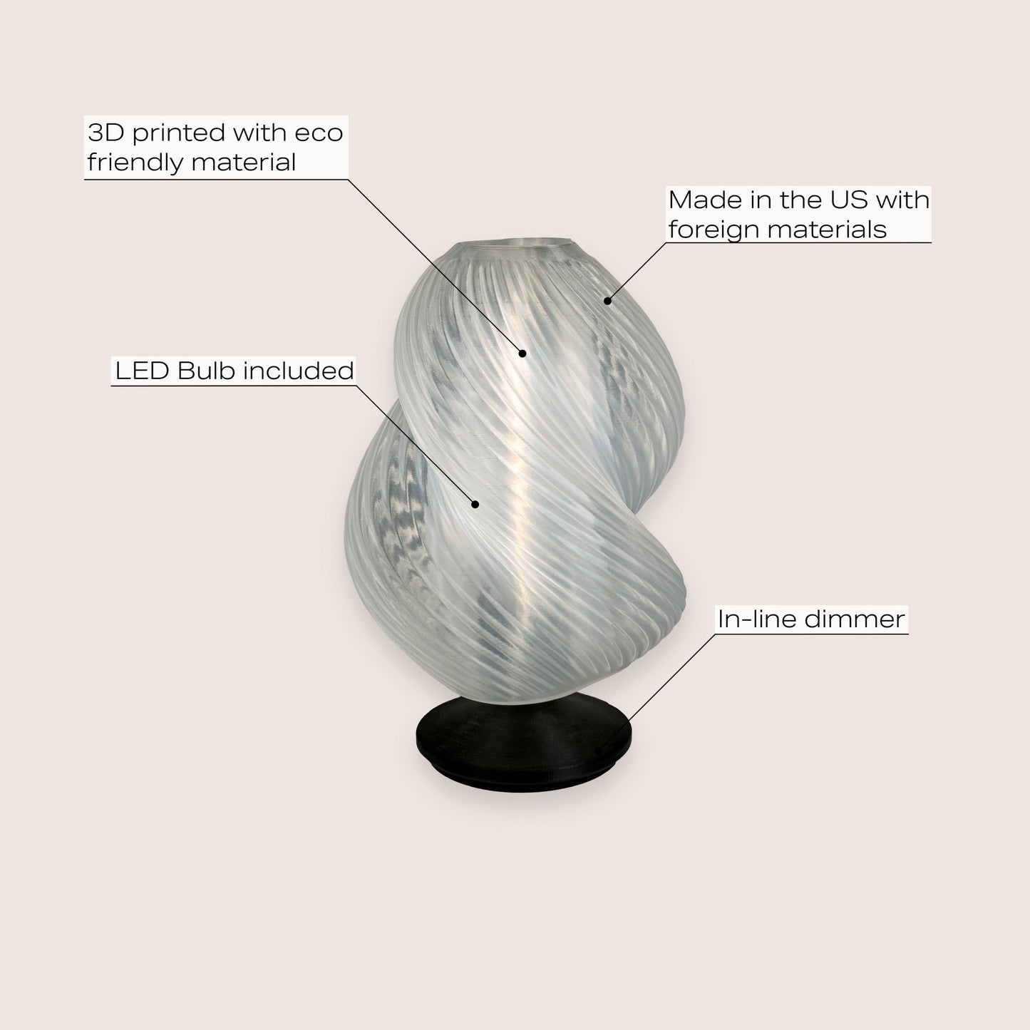 ArtVisual Volcano Accent Lamp
