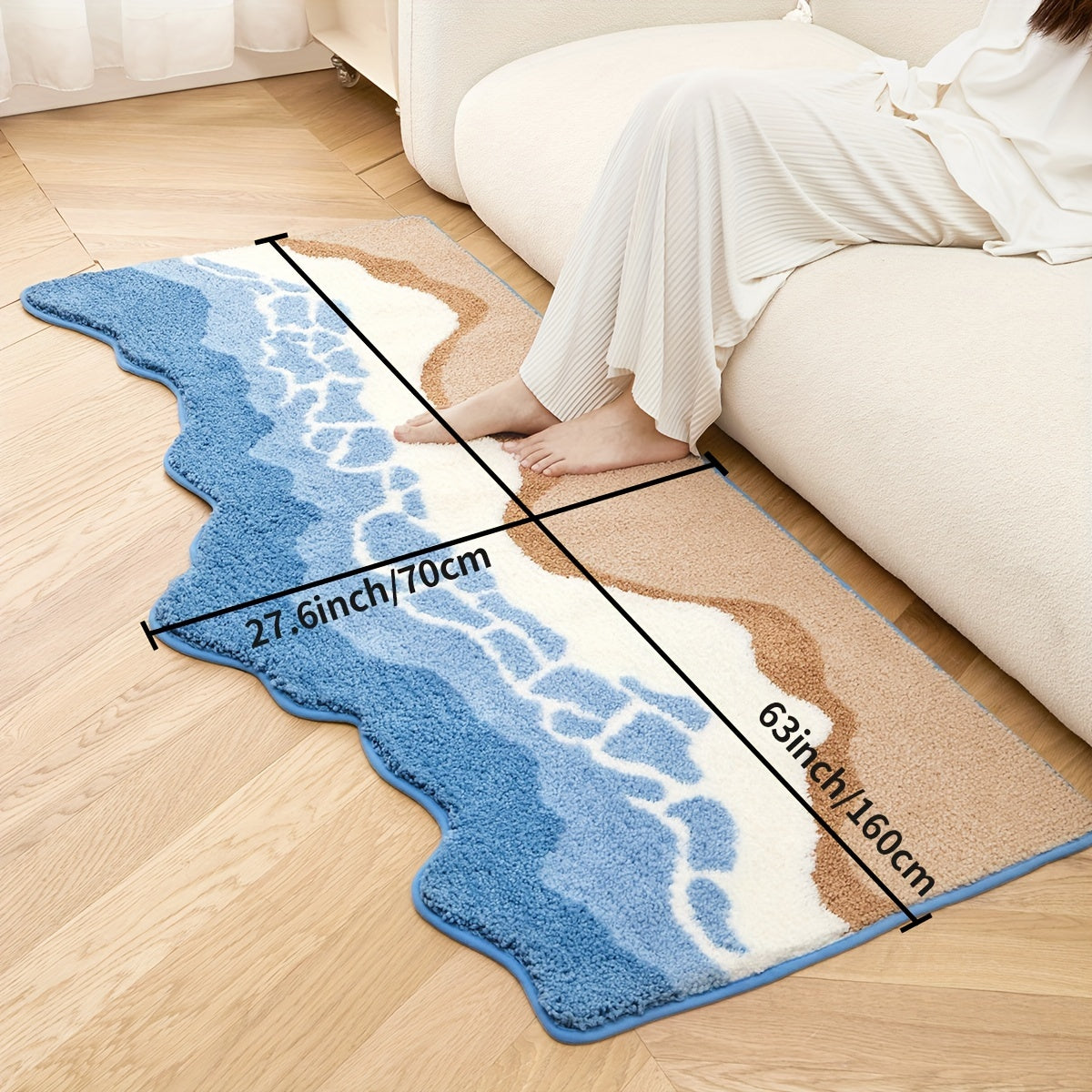 Beach Wave Design Mat
