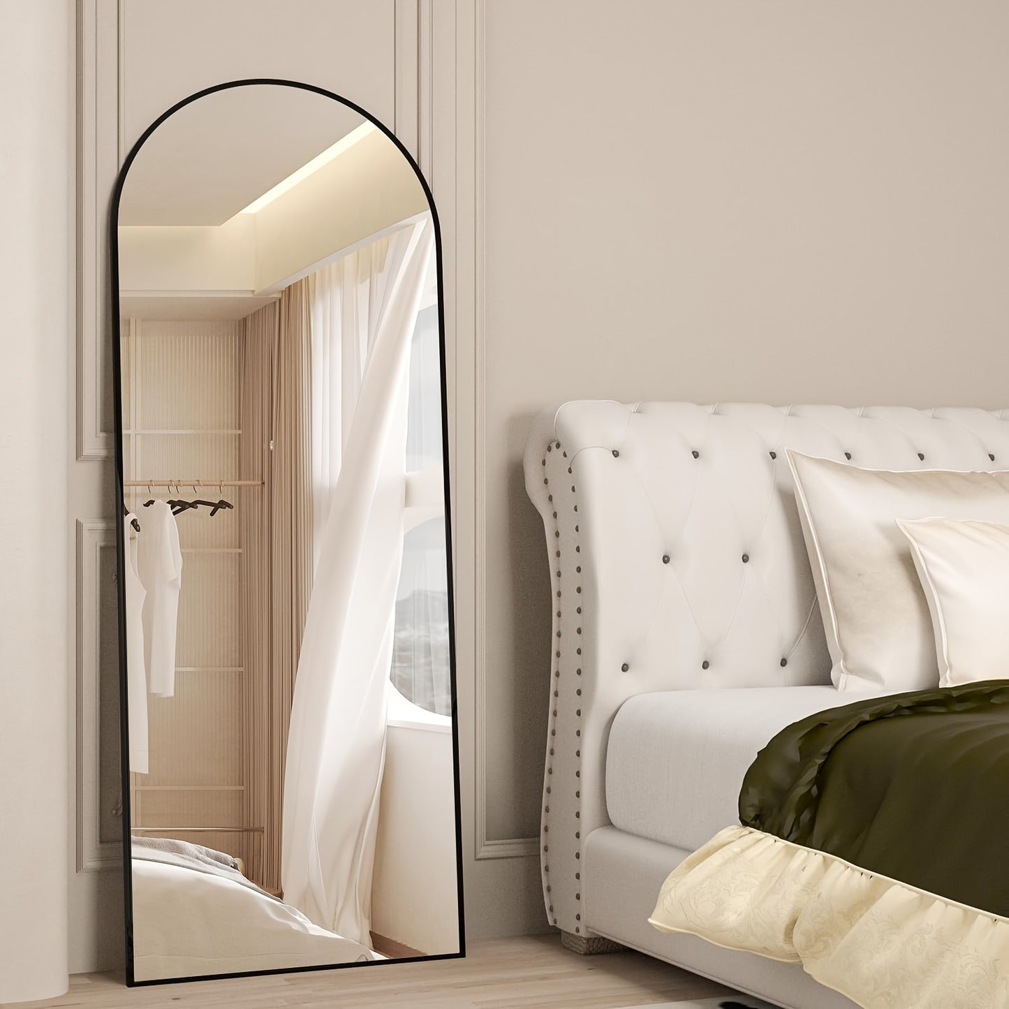 Elegant Arched Full-Length Mirror