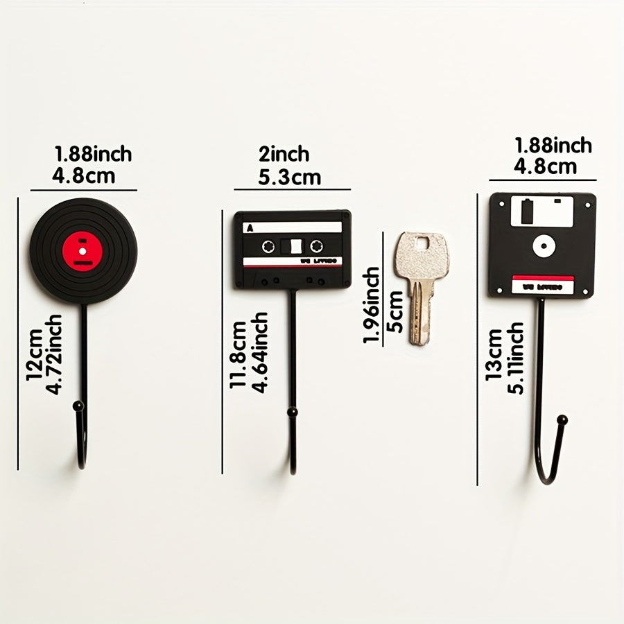 Modern Vinyl Wall Hook Set