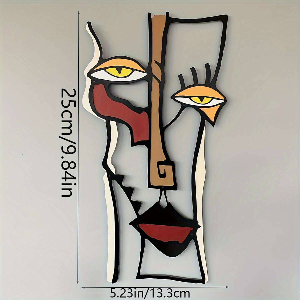 Abstract Picasso Style Wall Sculpture